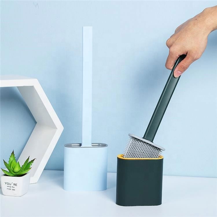 Toilet Cleaning Tools Floor-to-ceiling Type Soft Rubber Long Handle Dead Corner Cleaning Brush